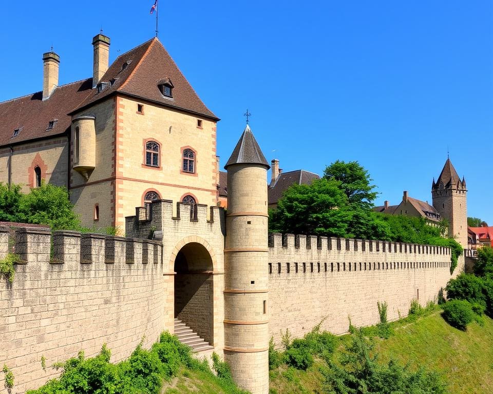 Architektonische Merkmale Stadtmauer Rothenburg