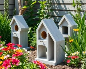 DIY-Vogelhäuser aus Beton für moderne Gartengestaltung