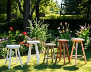 Freistehende Gartenhocker: Flexibles Sitzen unter freiem Himmel