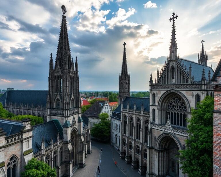 Gotische Kathedralen in Mechelen, Belgien