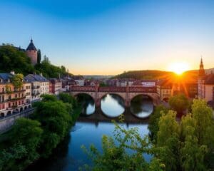 Historische Brücken in Heidelberg, Deutschland