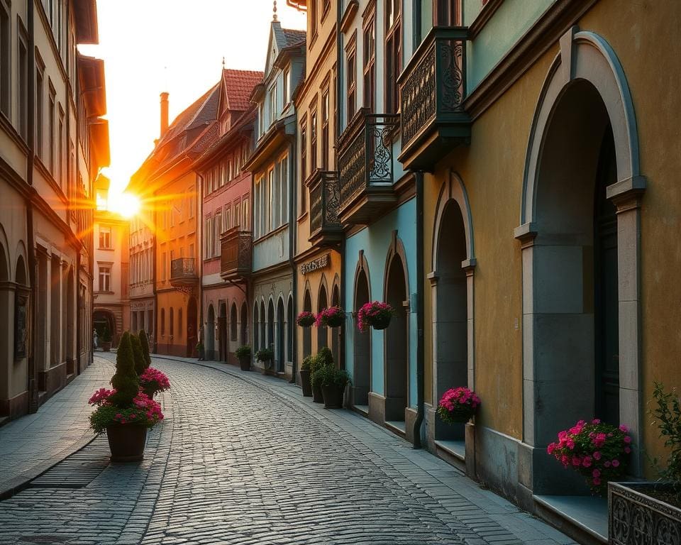 Mittelalterliche Gassen in Sibiu, Rumänien