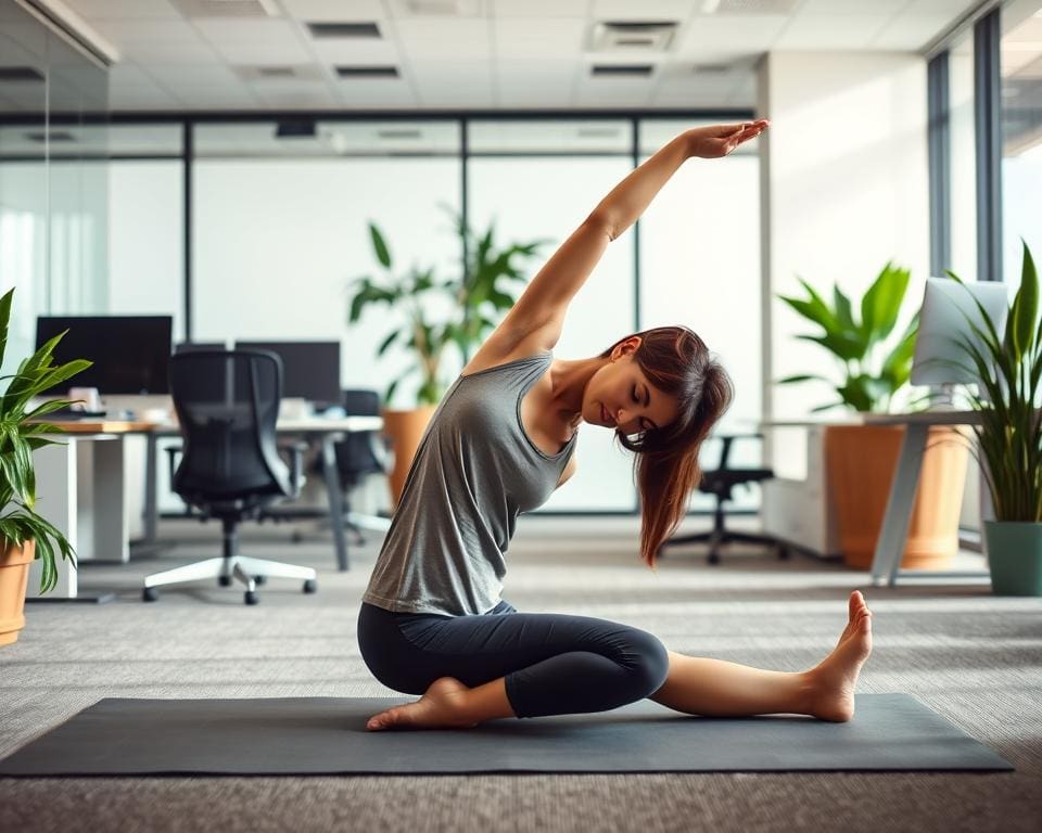 Yoga-Haltungen, die Verspannungen im Büro lösen