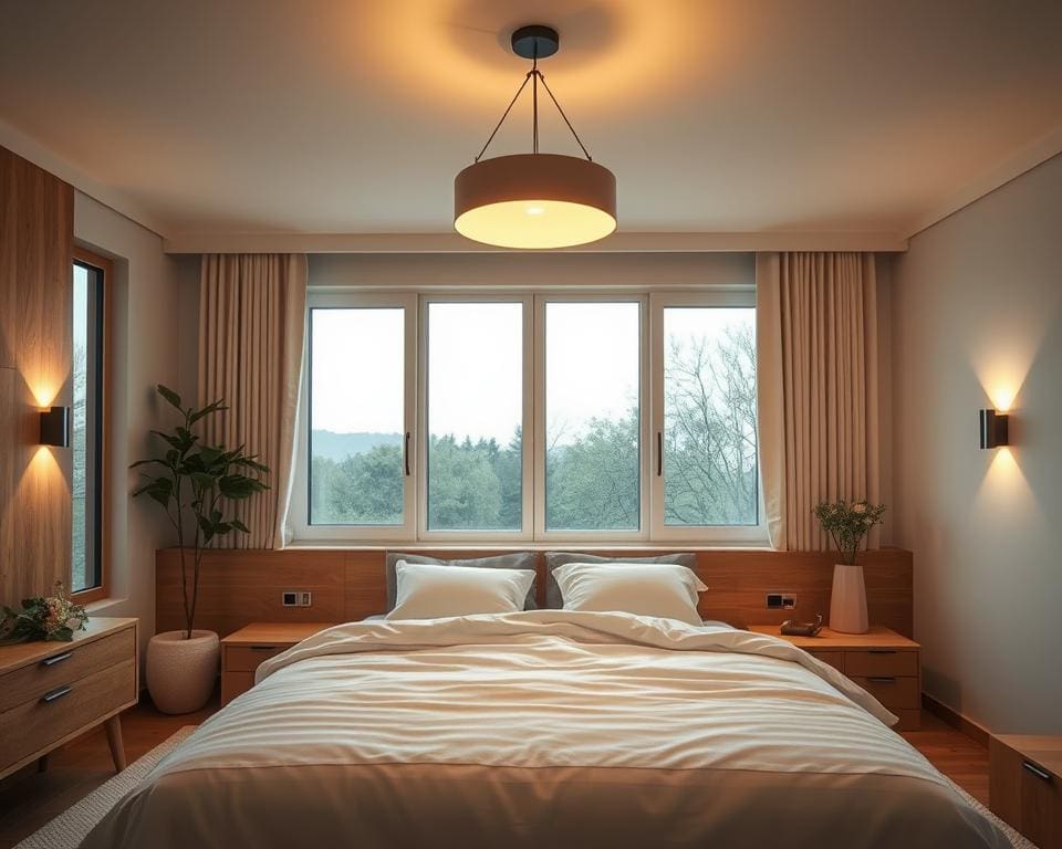 moderne Schlafzimmerbeleuchtung