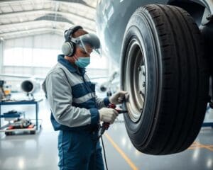 Was macht ein Monteur für Flugzeugreifen?