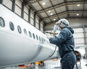 Wie arbeitet ein Flugzeuglackierer?