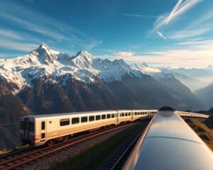 Mit der Bahn durch die Alpen