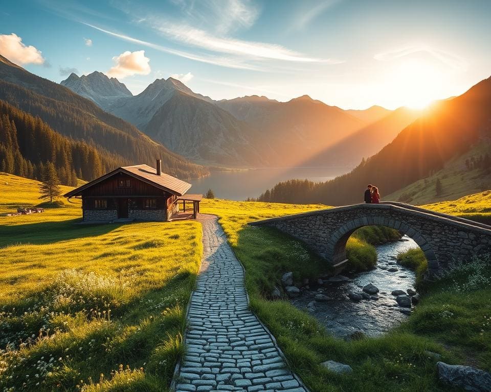 Wo ist der schönste Ort für Paare in den Alpen?