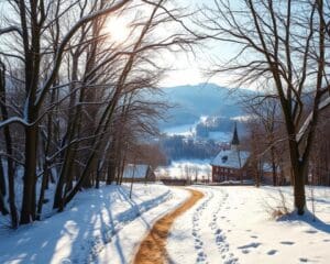 Empfehlenswerte Orte fuer Winterwanderungen