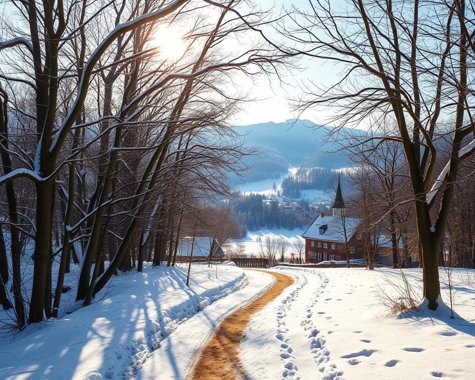 Empfehlenswerte Orte fuer Winterwanderungen