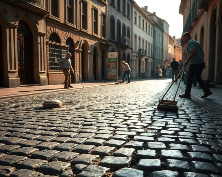 Was leisten Fachbetriebe bei der Reinigung historischer Pflaster?