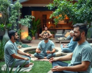 Wie bauen Maenner Stress sanft ab?