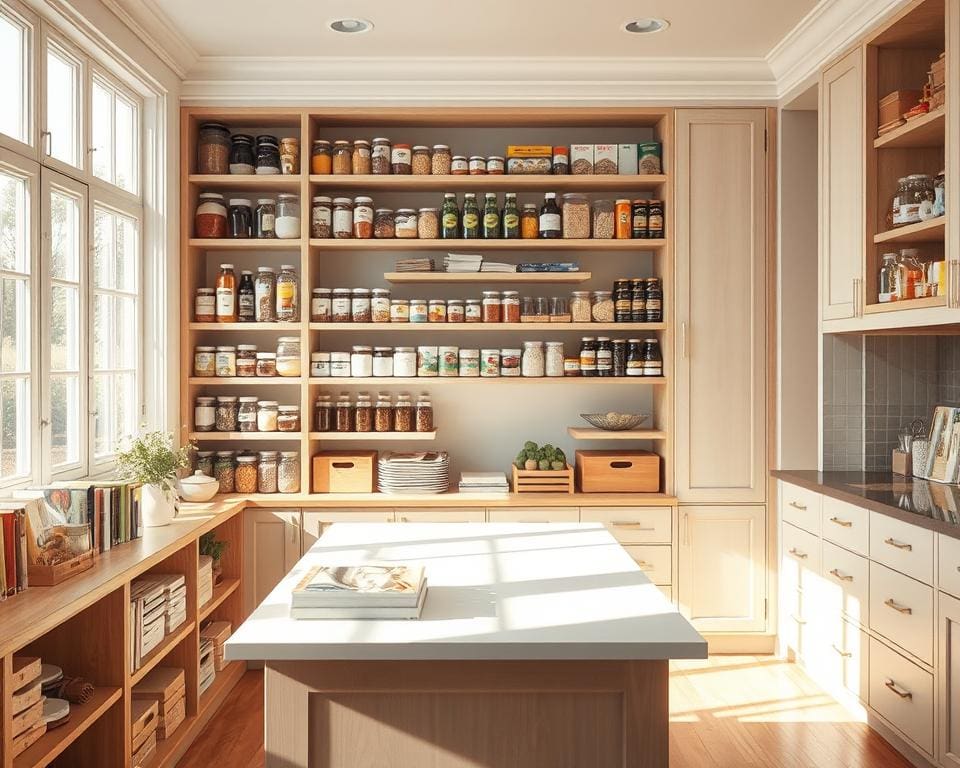 Wie bringt man Ordnung in die Speisekammer?