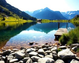 Wie findest du ruhige Seen in Graubuenden?