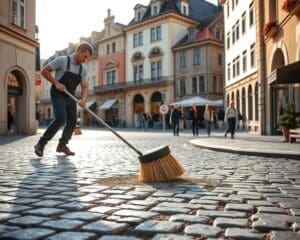 Wie funktioniert eine gruendliche Pflastersteinreinigung in Zürich?