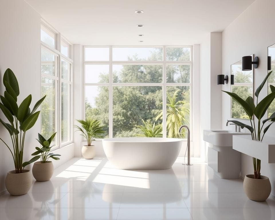 Wie richtet man ein lichtdurchflutetes Bad ein?