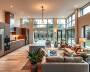 Wie richtet man eine große Wohnküche ein?