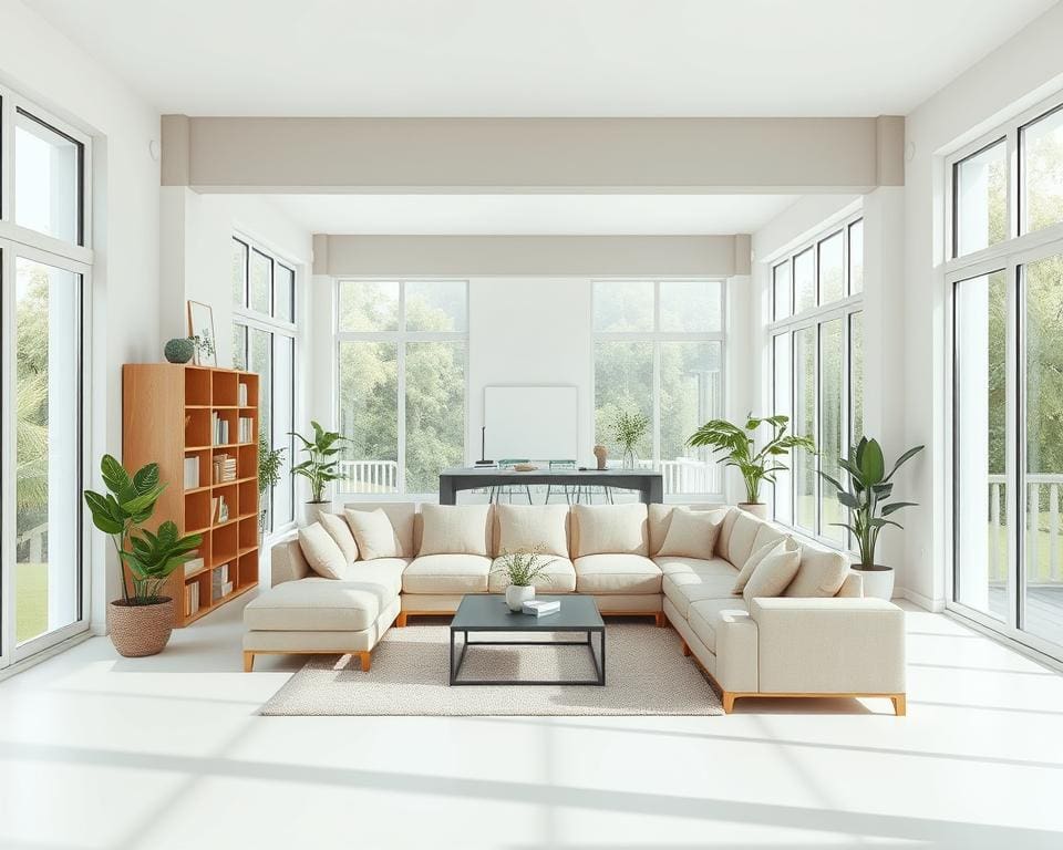 Womit richtest du einen offenen Raum sinnvoll ein?