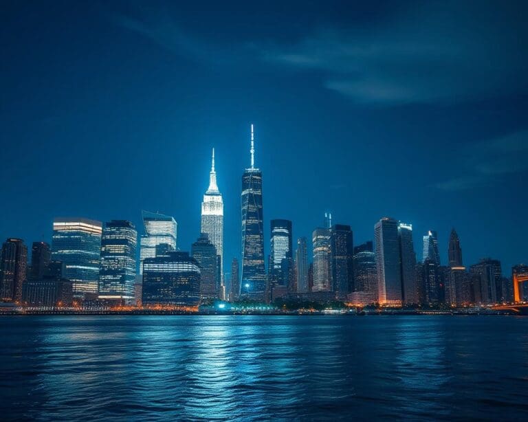 Wie beeindruckt New York bei Nacht?