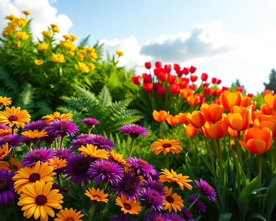 Wie kombiniert man Farben im Garten?