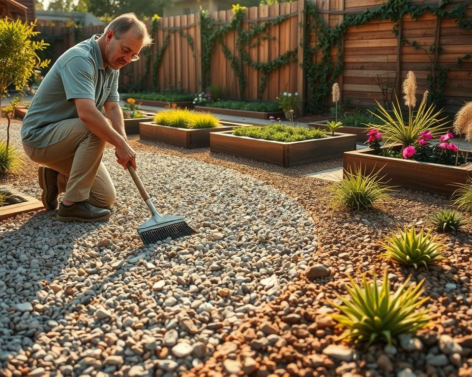 Wie legt man einen Kiesgarten an?
