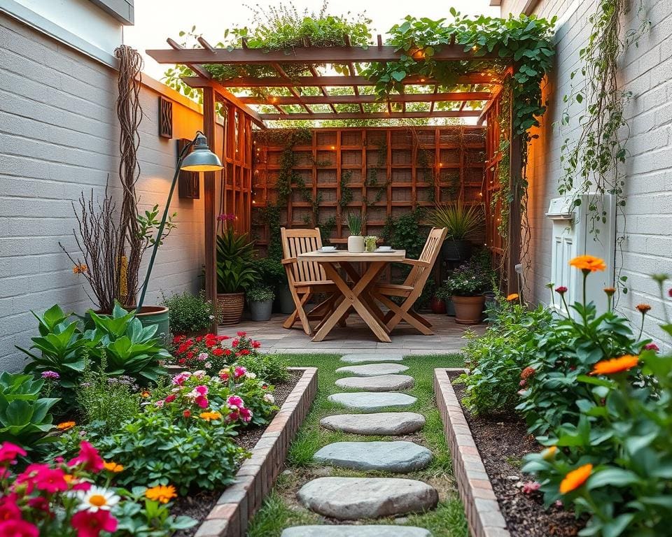 Wie nutzt man kleine Gartenflaechen optimal?