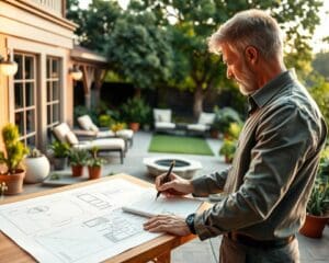 Wie plant man eine Gartenterrasse?
