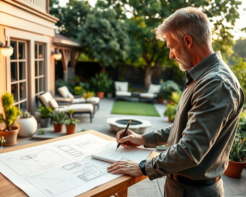 Wie plant man eine Gartenterrasse?