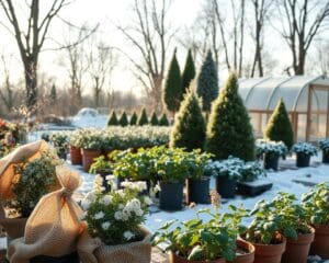 Wie schuetzt man Pflanzen im Winter?