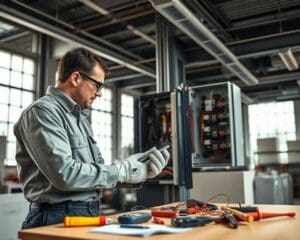 Wie unterstuetzt ein Elektriker Betriebe?