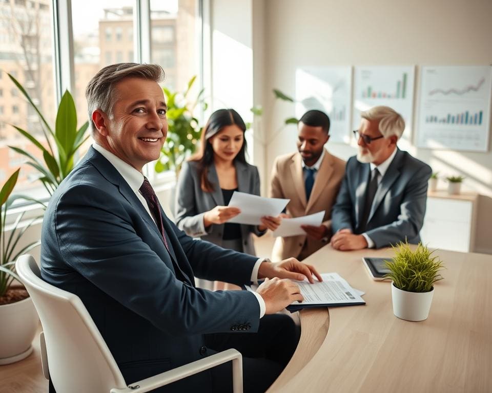 Wie unterstuetzt ein Finanzberater Kunden?