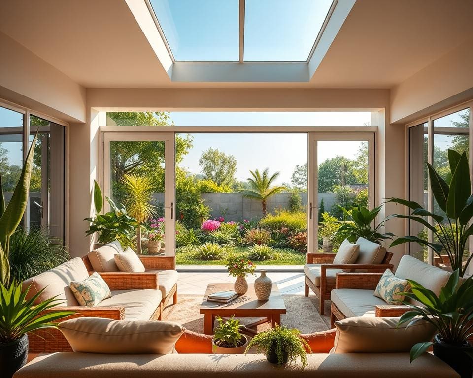 Wie verbindet man Innen und Aussen?