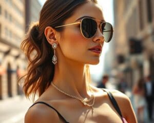 Wie kombiniert man Schmuck mit Sonnenbrillen?