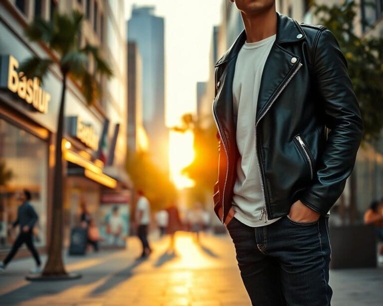 Wie stylt man Lederjacken modern?