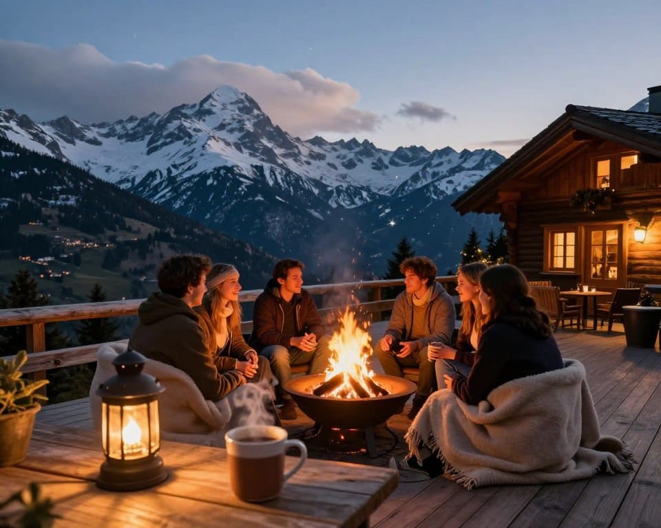 Hüttenübernachtung in den Alpen