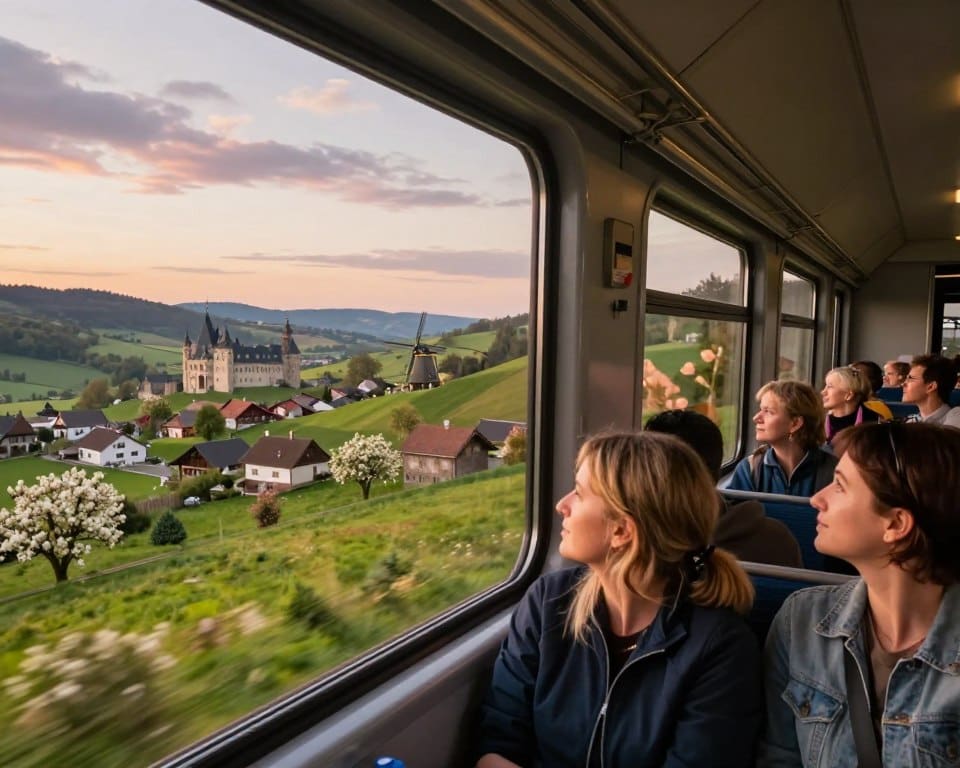 Zugreise durch Europa